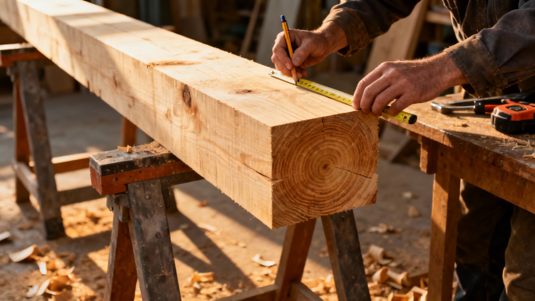 Calcul de la section d&#039;une poutre en bois sur 2 appuis