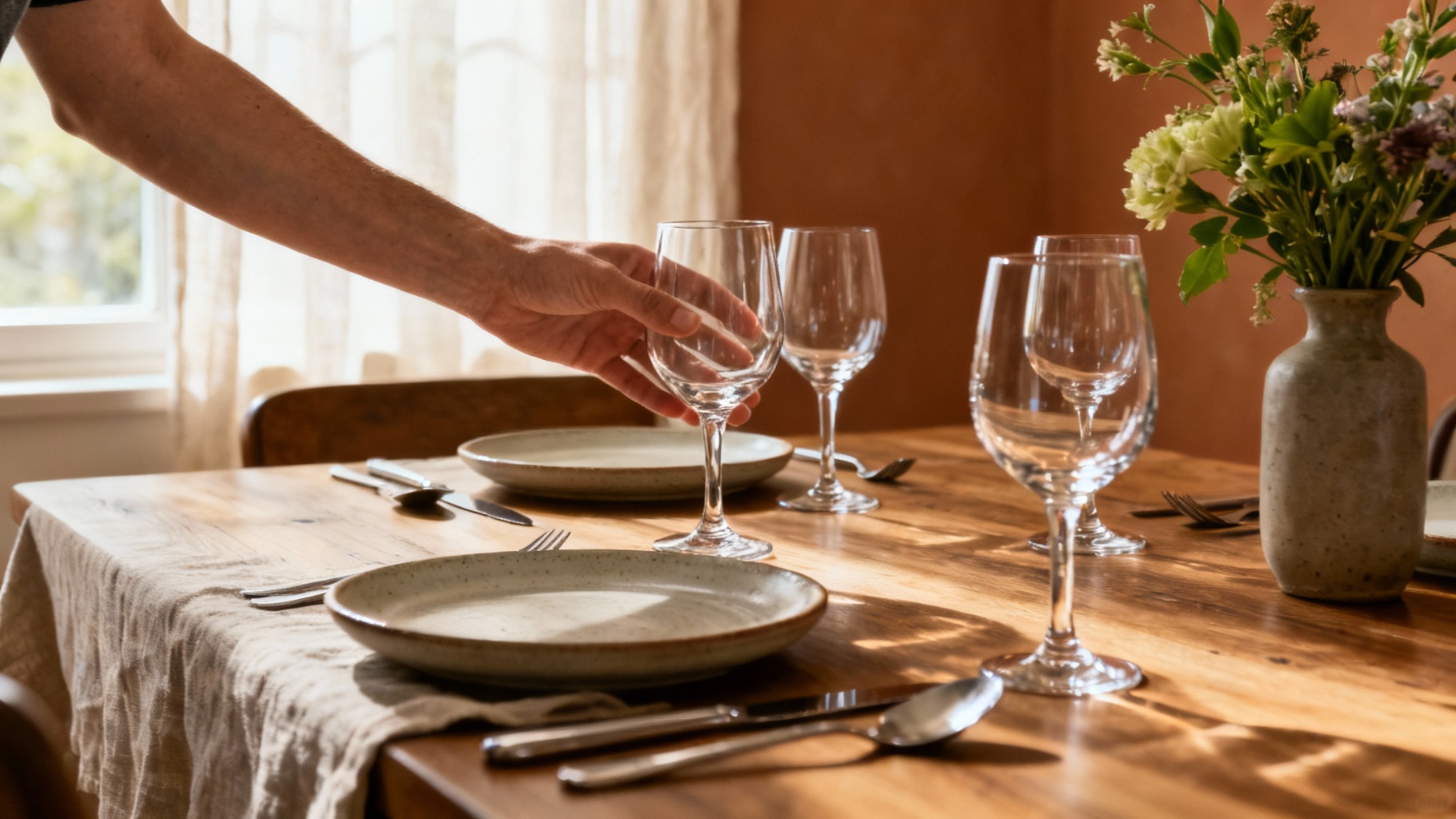 Comment placer les verres sur une table : guide pratique