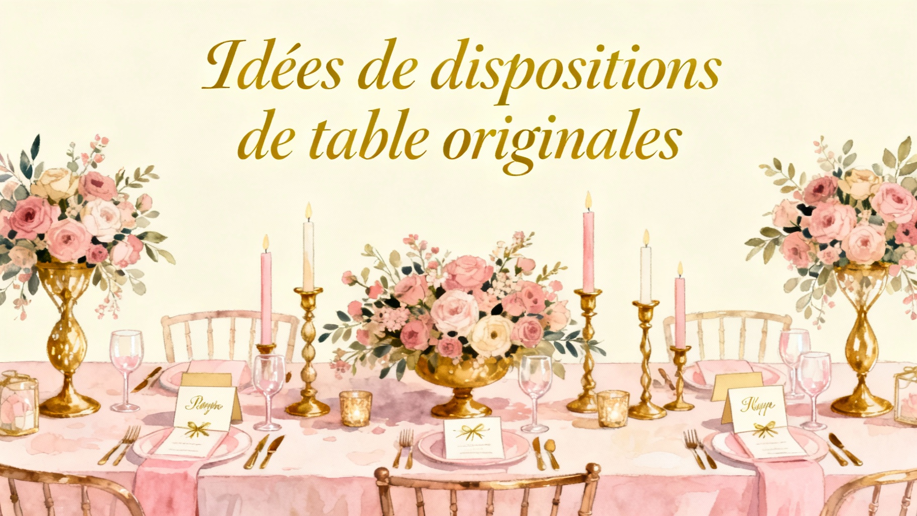 Idées de dispositions de table originales