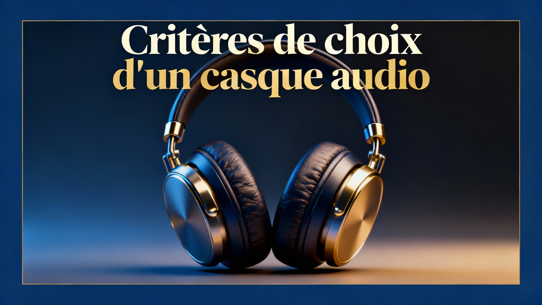 Le meilleur casque audio haut de gamme pour audiophiles 1 Critères de choix d'un casque audio