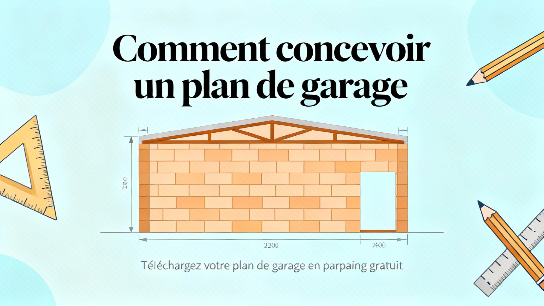 Comment concevoir un plan de garage