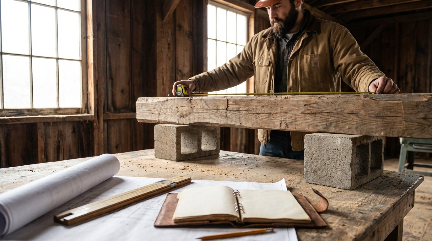Calcul de la section d'une poutre en bois sur 2 appuis