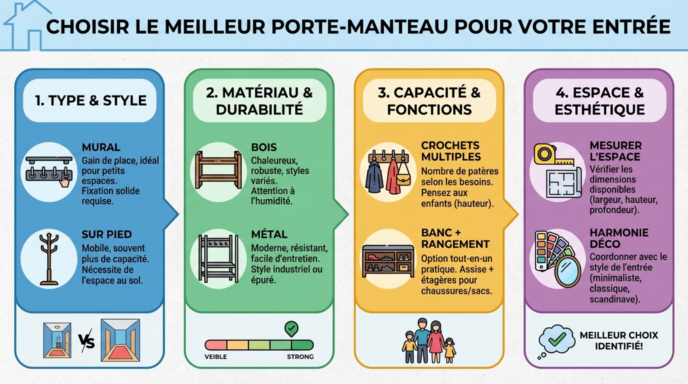 Choisir le meilleur porte manteau pour votre entrée 1 Comment choisir le bon porte manteau