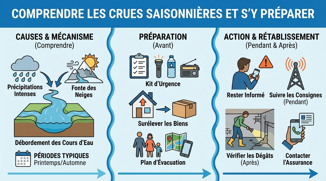 Comprendre les crues saisonnières et comment s'y préparer 1 Comment se préparer aux crues saisonnières