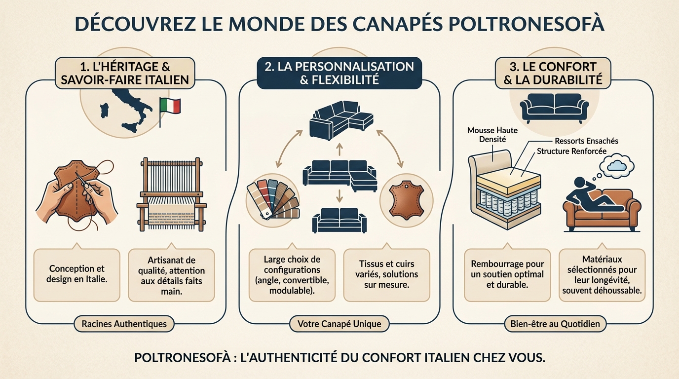 Découvrez le monde des canapés poltronesofa 1 Les différents modèles