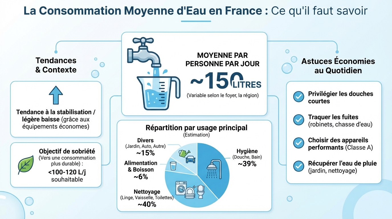 Comment réduire sa consommation d'eau ?