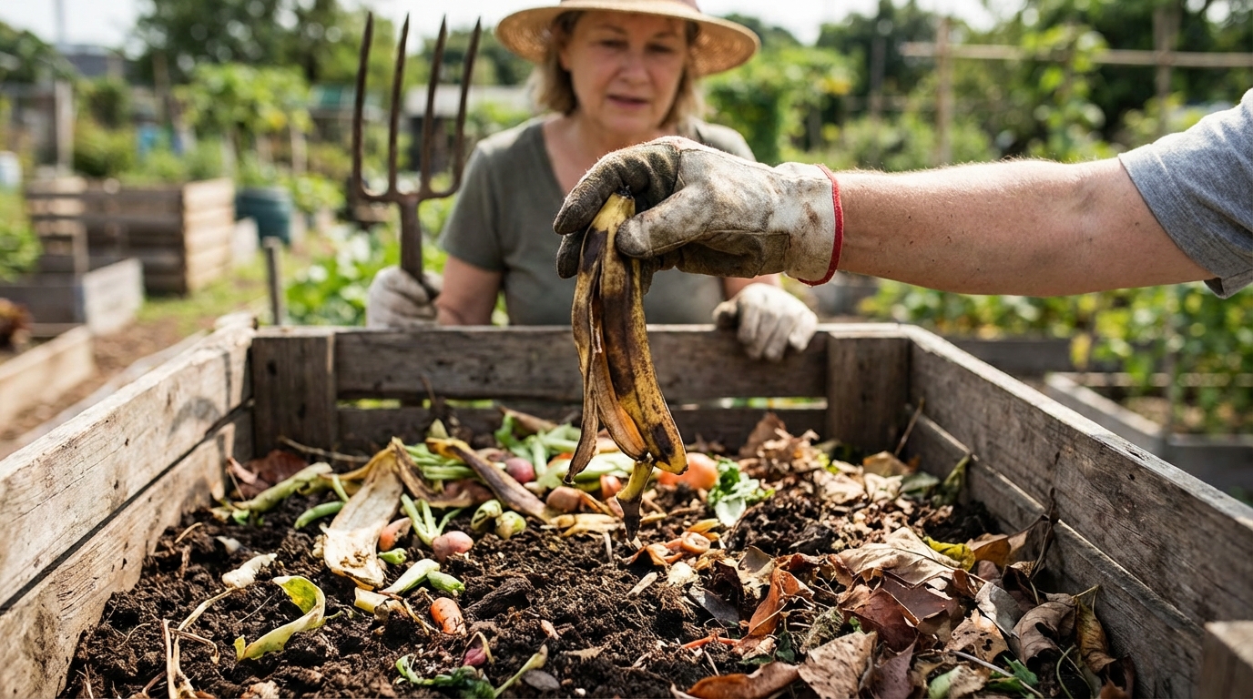 Peau de banane au compost : vrai ou faux ?