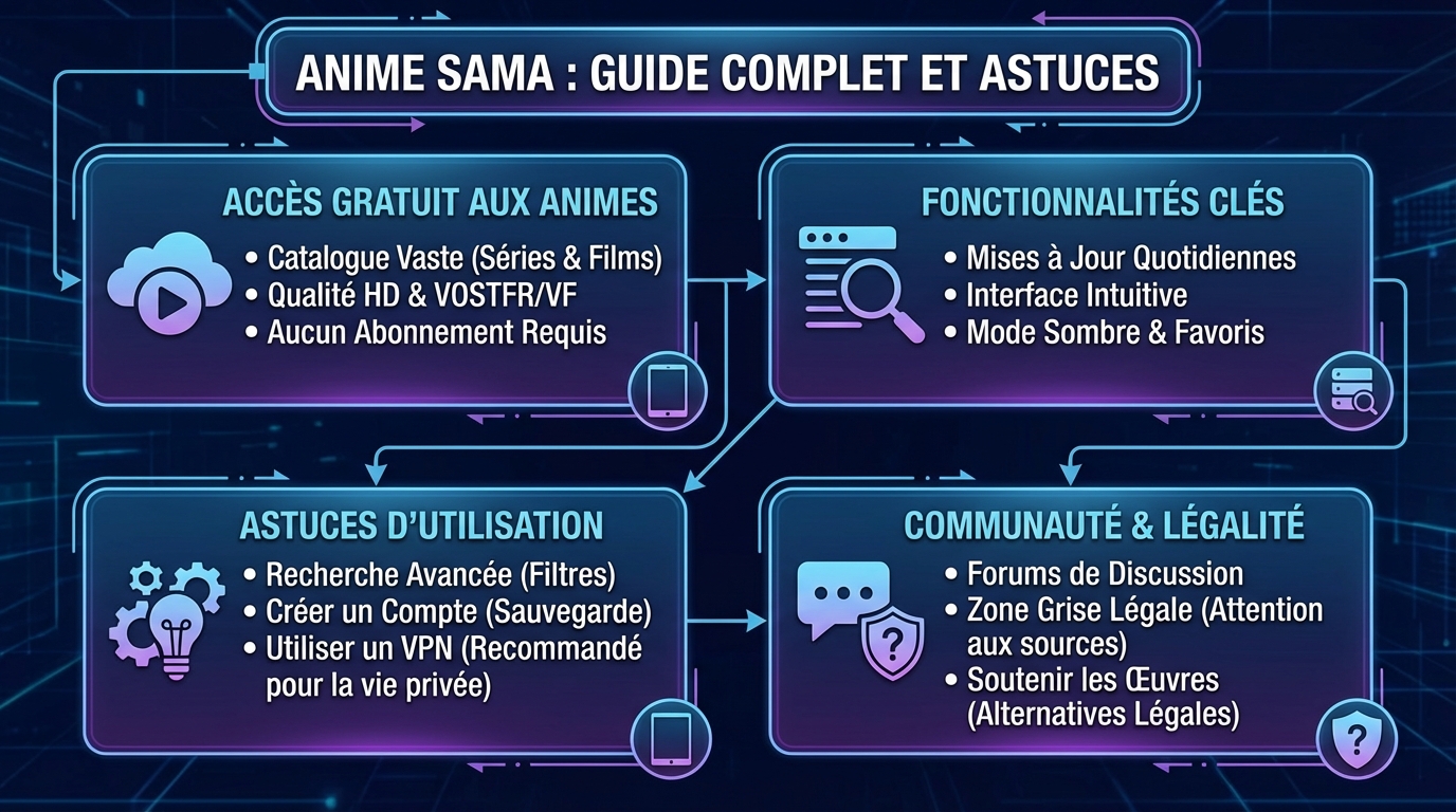 Tout savoir sur anime sama : guide complet et astuces 1 Comment accéder à Anime Sama ?